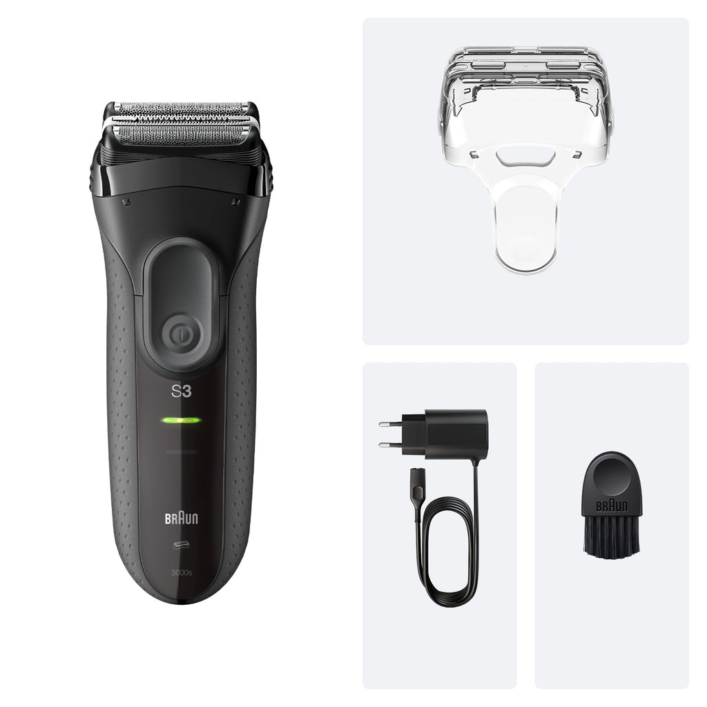Braun Serie 3 3000S Rasoir à grille Gris