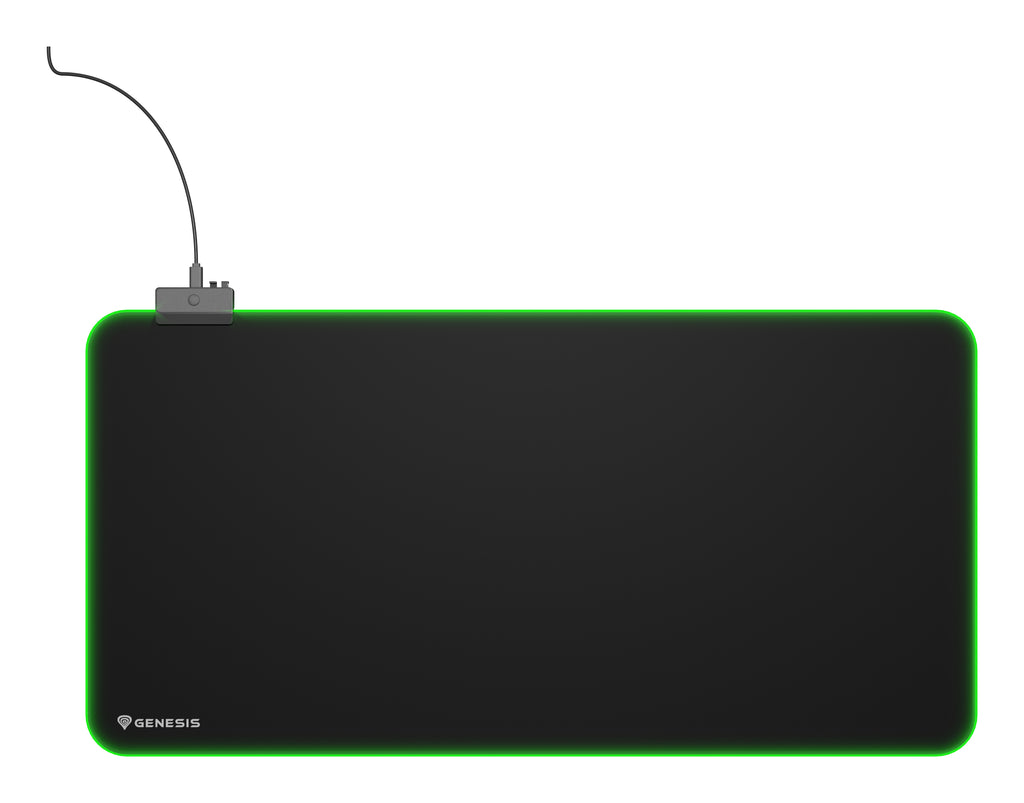 Tapis de souris de jeu Boron 500 XXL RGB, Noir