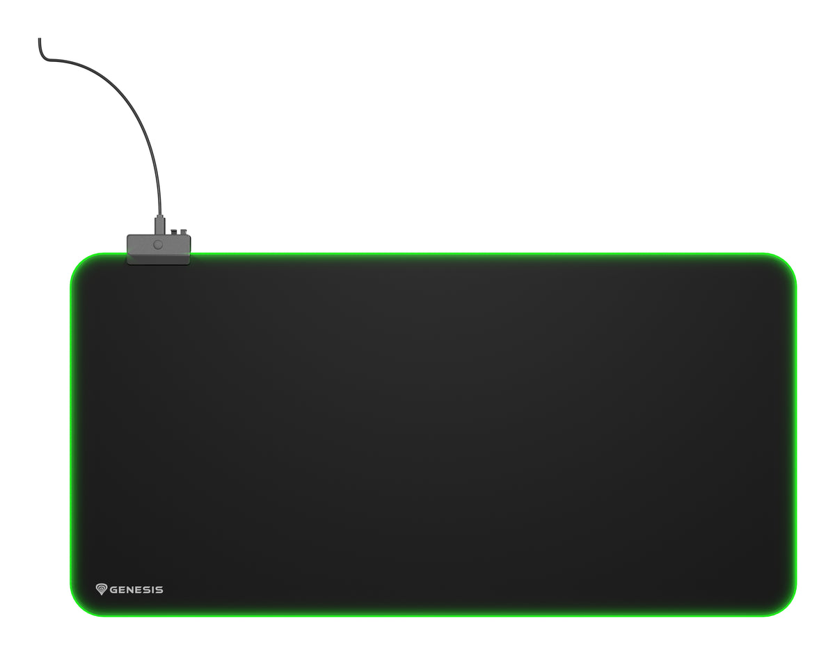 Tapis de souris de jeu Boron 500 XXL RGB, Noir