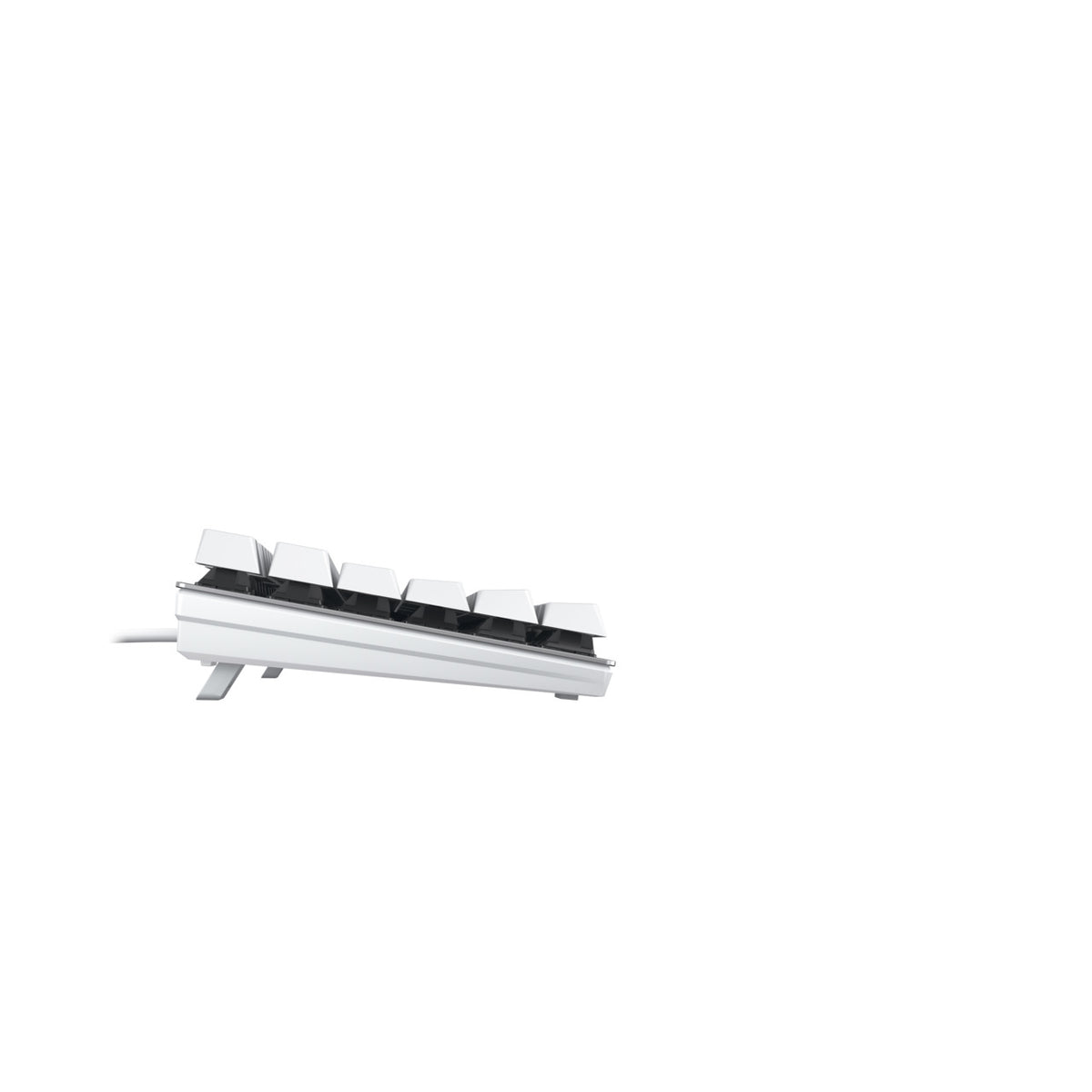 CHERRY KC 200 MX clavier Universel USB QWERTZ Allemand Argent, Blanc