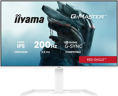 iiyama G-MASTER GB2771QSU-W1 écran plat de PC 68,6 cm (27") 2560 x 1440 pixels Wide Quad HD LCD Blanc