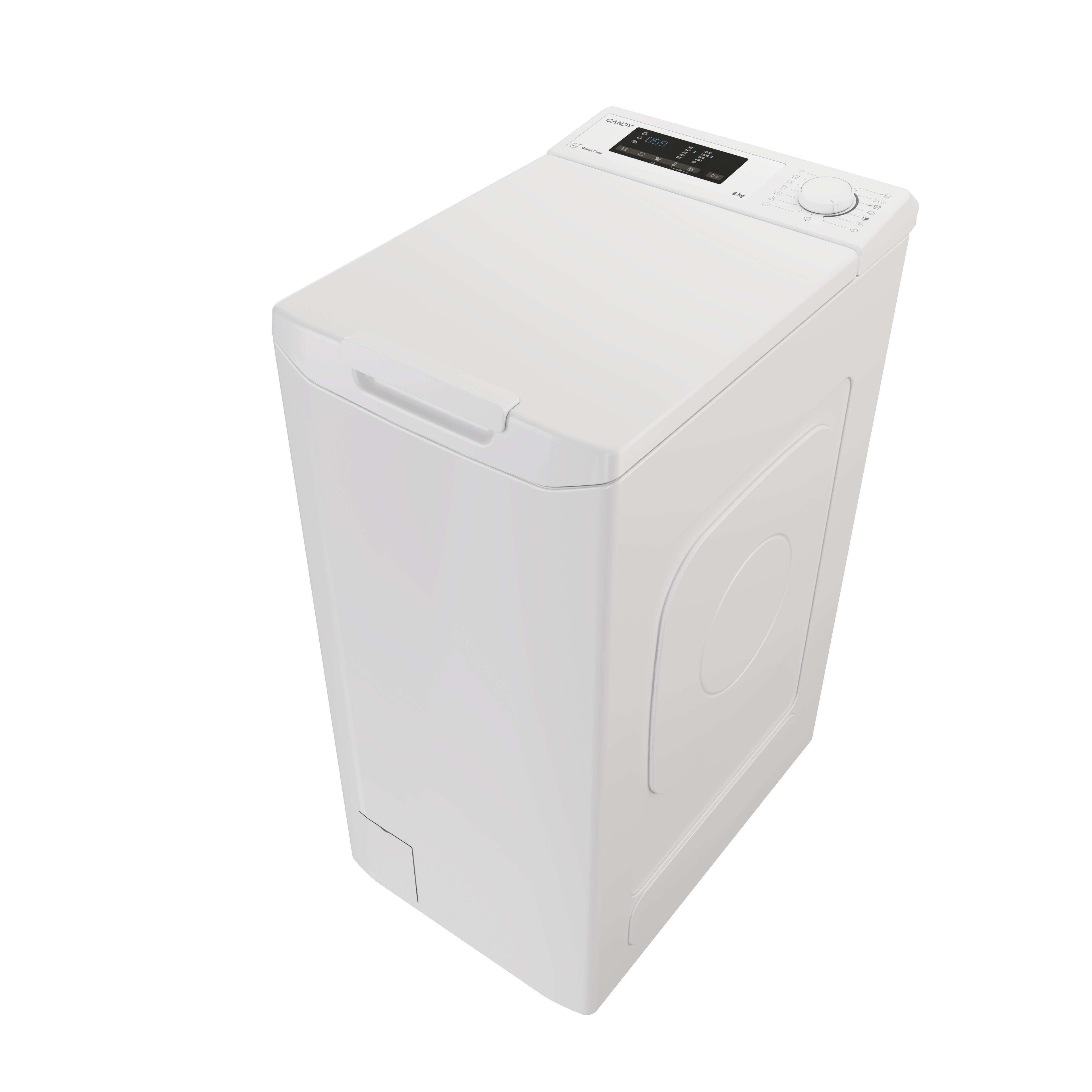 Candy TCA283D2-S machine à laver Charge par dessus 8 kg 1200 tr/min Blanc