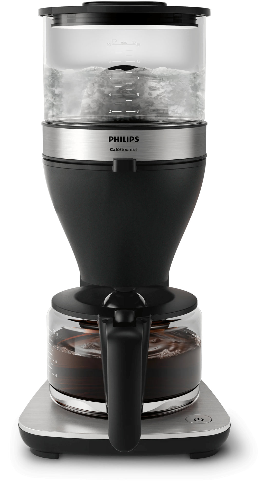 Philips Café Gourmet Gourmet Collection HD5416/60 Cafetière Filtre, 15 Tasses, Boil and Brew, Noir