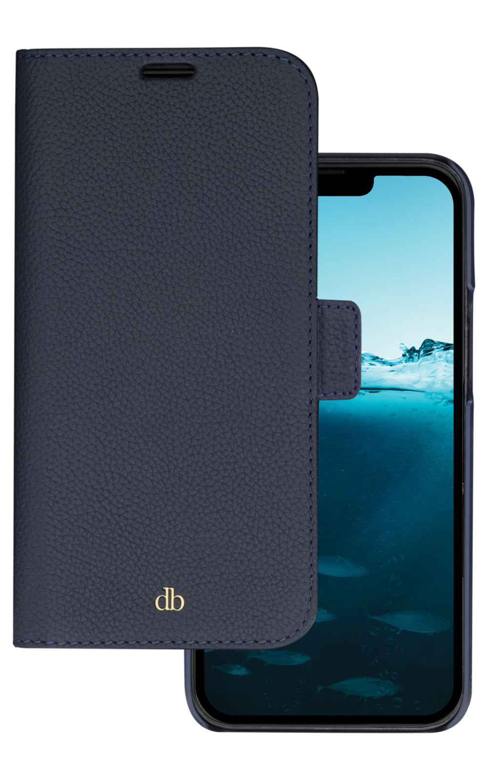 dbramante1928 New York Étui Portefeuille pour iPhone 14 Pro Max 6.7", Bleu