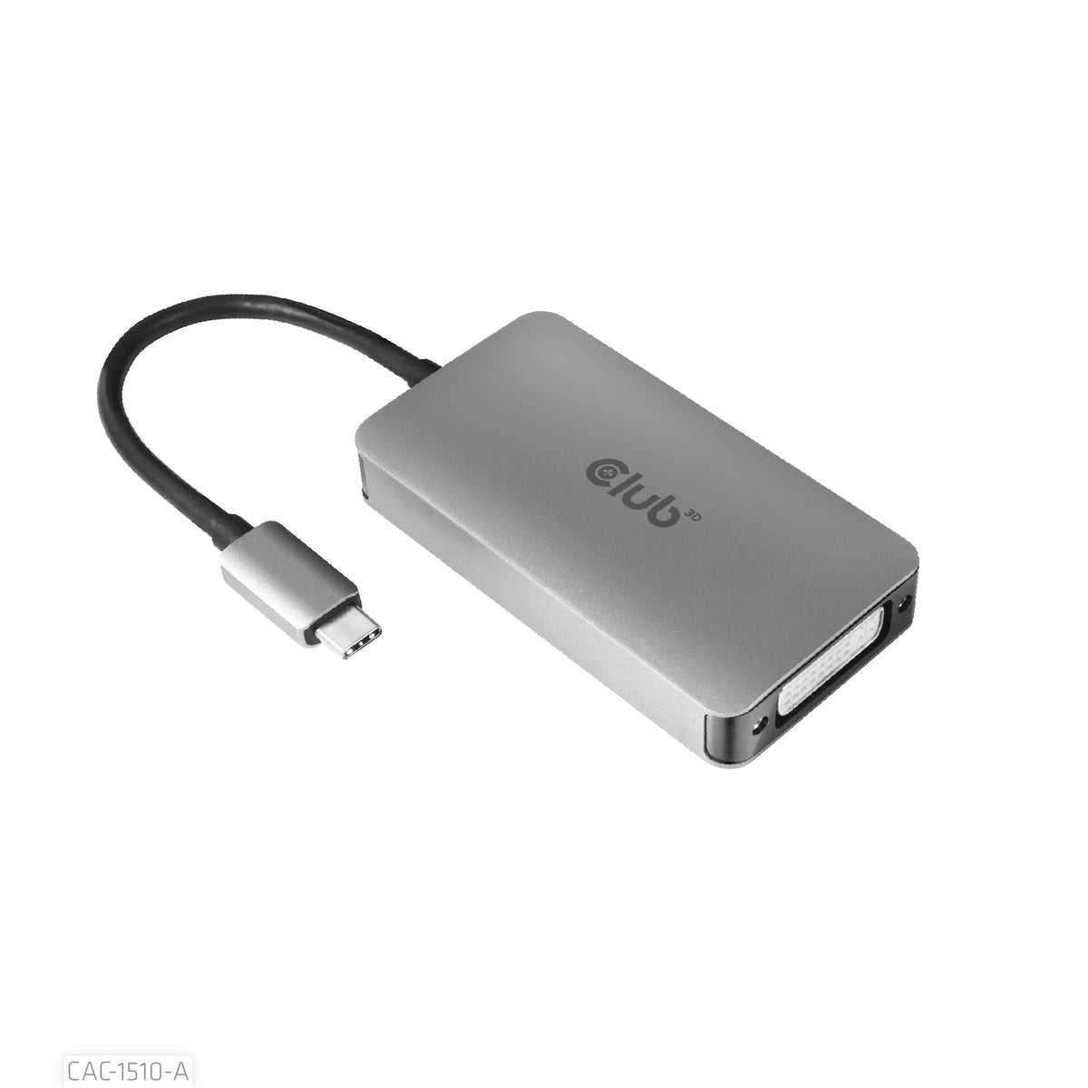 Club 3D CAC-1510-A USB-C til DVI-D aktiv videoadapter Grå