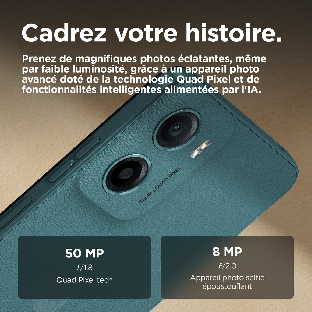 Motorola moto g05 16,9 cm (6.67") Double SIM Android 15 4G USB Type-C 4 Go 128 Go 5200 mAh Vert