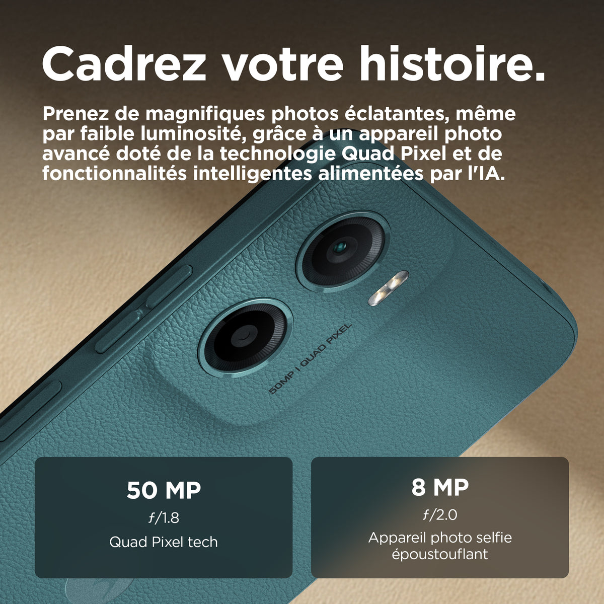 Motorola moto g05 16,9 cm (6.67") Double SIM Android 15 4G USB Type-C 4 Go 128 Go 5200 mAh Vert
