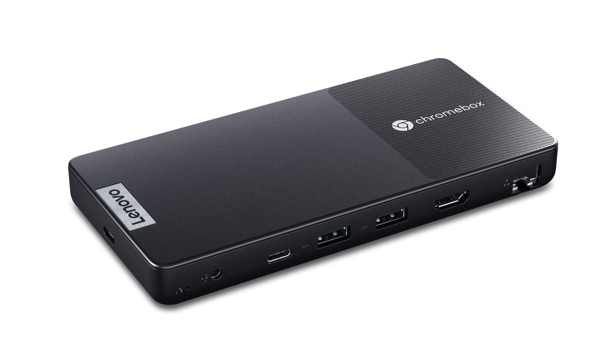 Lenovo Chromebox Micro Intel Celeron N4500 8 Go LPDDR4x 32 Go eMMC ChromeOS Mini PC Noir