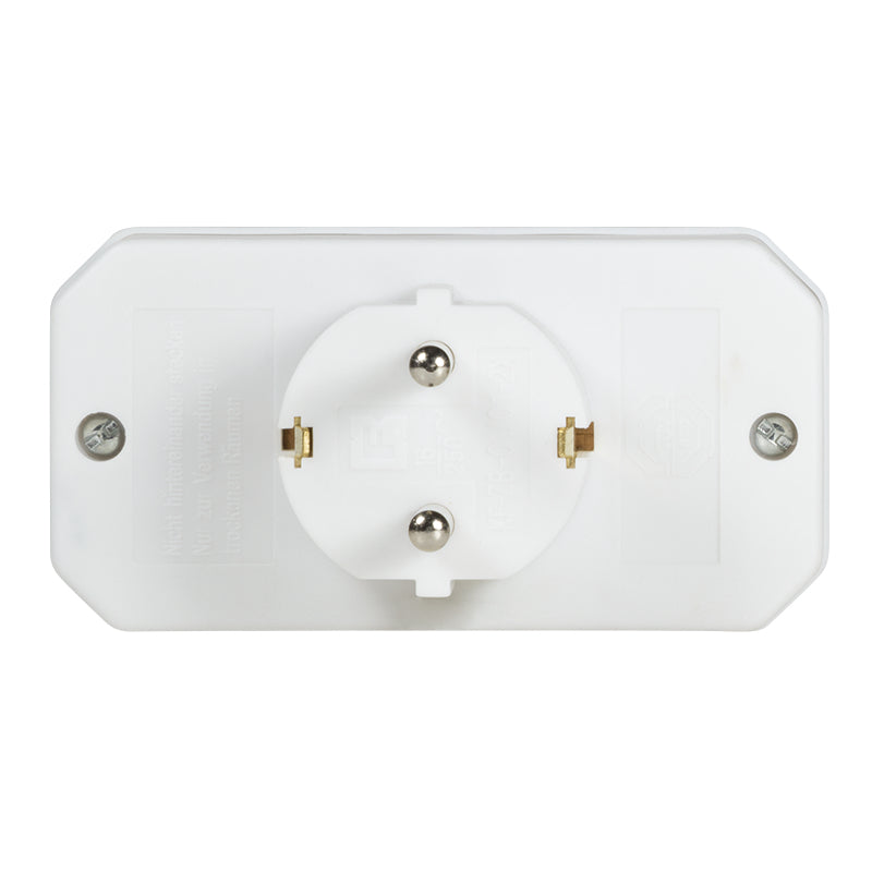 LogiLink LPS221 adaptateur prise d'alimentation Type F Type C (Europlug)+Type F Blanc - vue 4