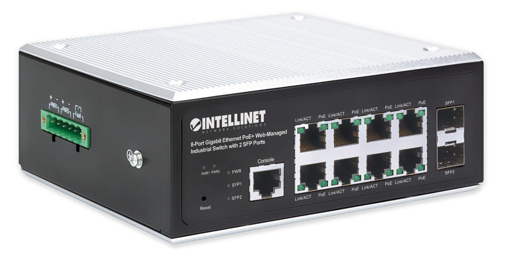 Intellinet 508278 commutateur réseau Géré L2+/L3 Gigabit Ethernet (10/100/1000) Connexion Ethernet, supportant l'alimentation via ce port (PoE) Noir