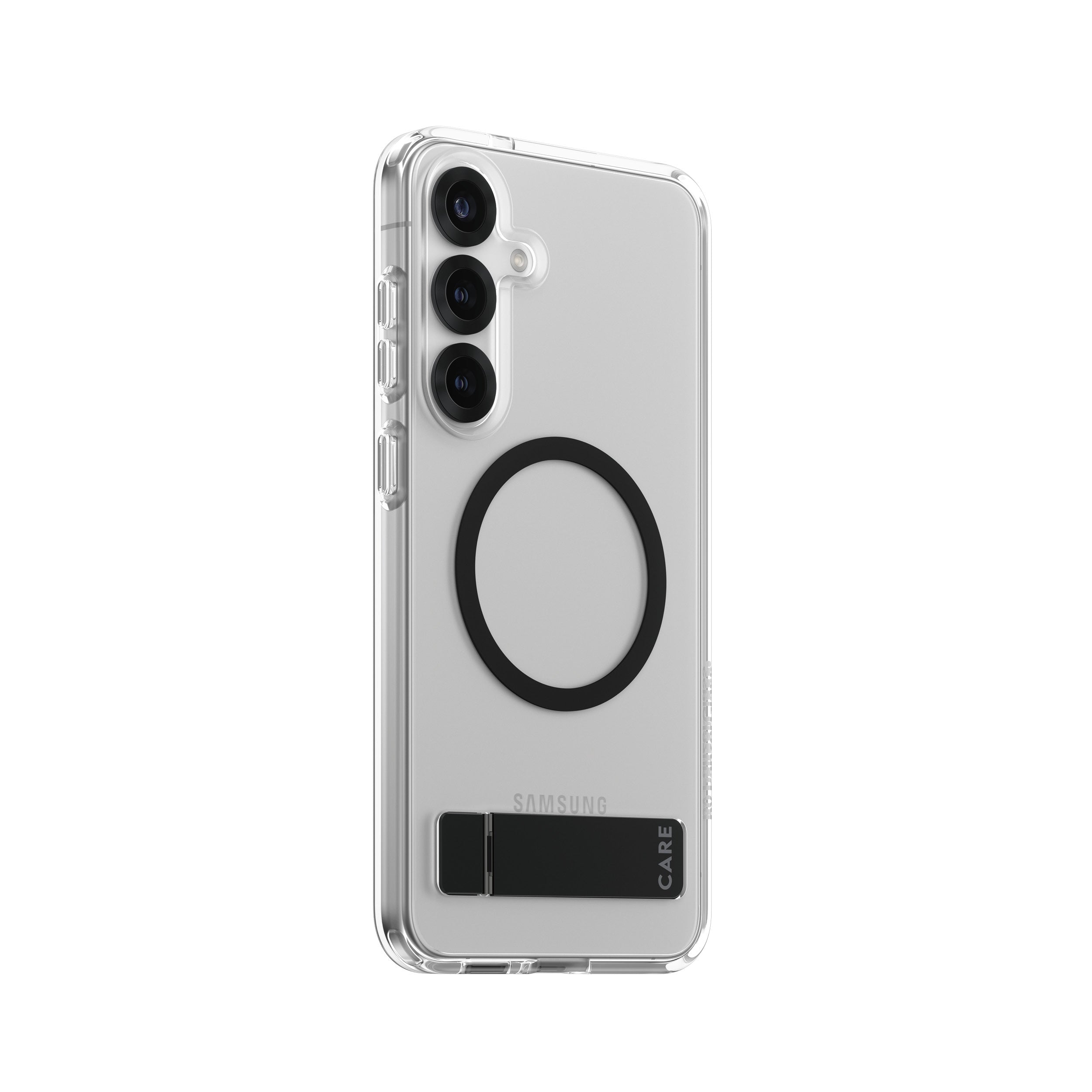 PanzerGlass PanzerGlass CARE™ by ® Case Transparent w. Black Kickstand & Qi Compatible Samsung Galaxy S25+ coque de protection pour téléphones portables Housse