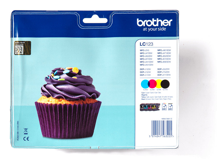Brother LC123VALBP - Pack de cartouches d'encre originales