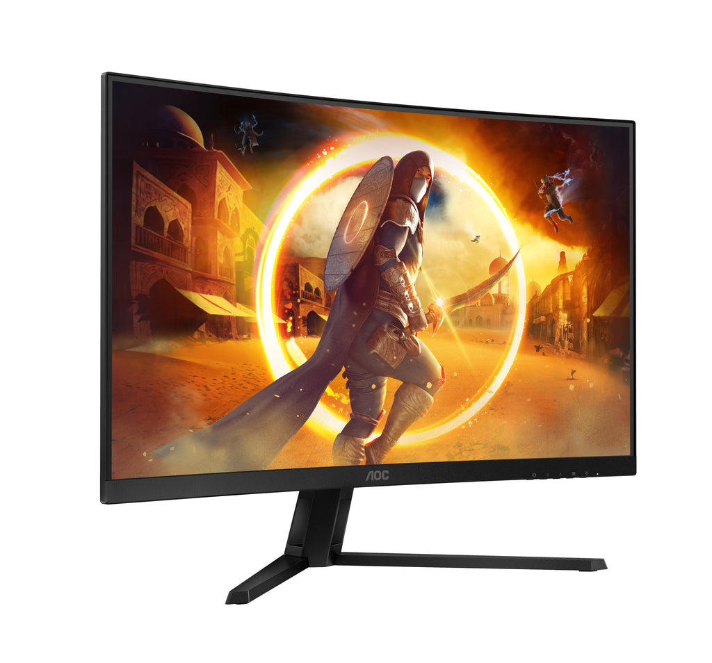 AOC G4 CQ32G4VE écran plat de PC 80 cm (31.5") 2560 x 1440 pixels Quad HD LCD Noir, Gris