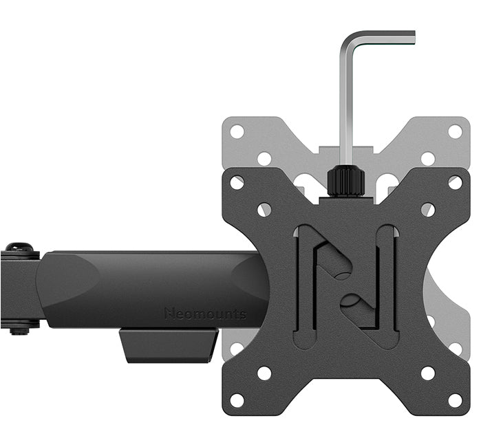 Neomounts DS60-600BL3 Support d'écran à fixer 10-27" - Quickfix - arrêt 180°
