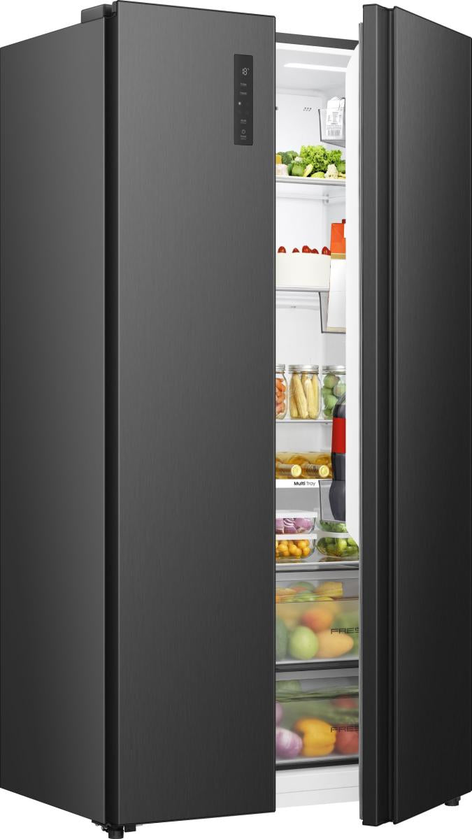 Hisense RS3P558NEFD frigo américain Pose libre 544 L Noir - vue 2