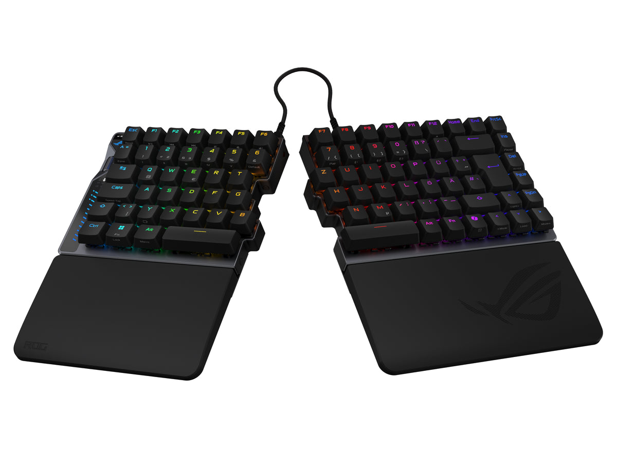 ASUS ROG Falcata Clavier Gaming QWERTZ Allemand, USB, RF Wireless et Bluetooth, Noir