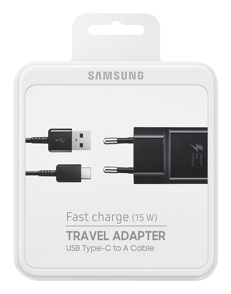 Samsung Samsung EP-TA20 Universel Noir Secteur Charge rapide Intérieure, Extérieure