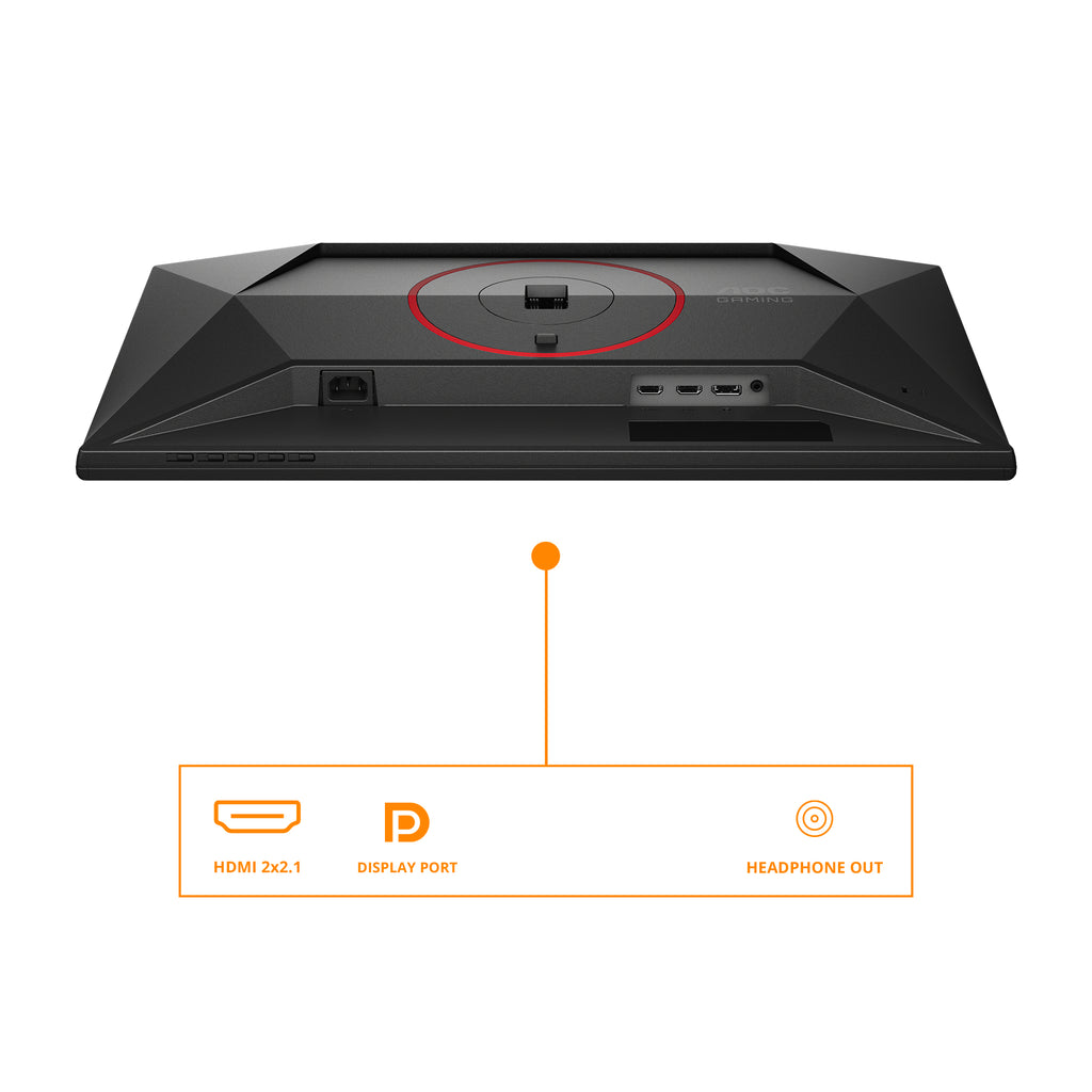 AOC G4 Q25G4SR écran plat de PC 62,2 cm (24.5") 2560 x 1440 pixels Quad HD LED Noir, Rouge