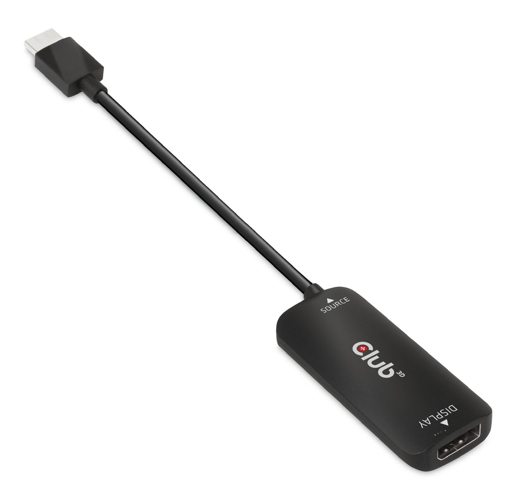 CLUB3D CAC-1335 Câble Adaptateur HDMI + USB vers DisplayPort, Noir, 1 m