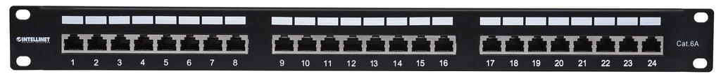 Intellinet Panneau de Brassage Cat6A FTP 24 Ports 1U Blindé Noir