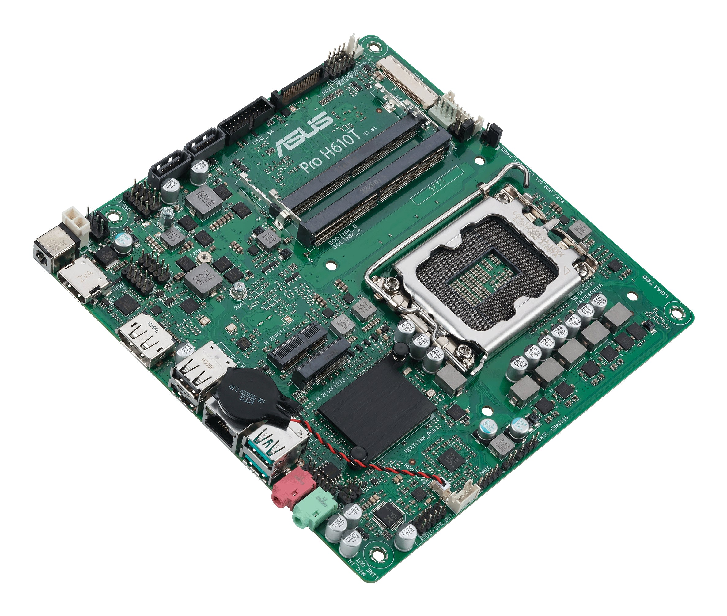 ASUS PRO H610T-CSM Intel H610 LGA 1700 Thin Mini ITX