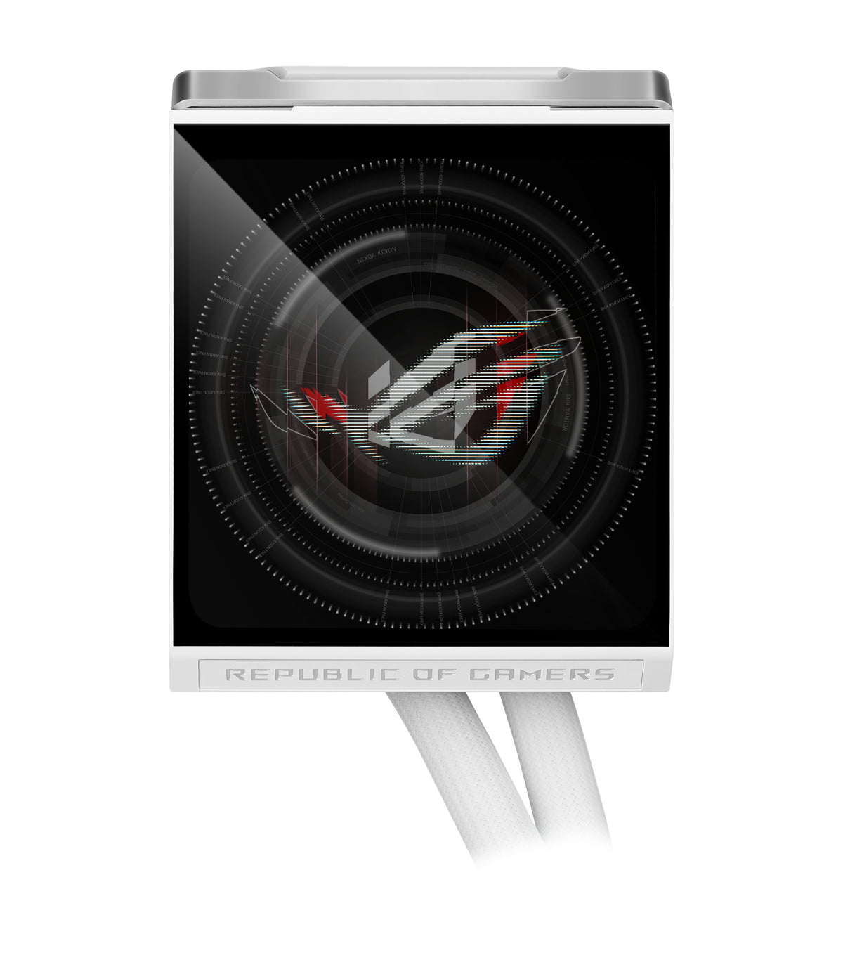 ASUS ROG Strix LC IV 360 ARGB LCD White Edition, Kit de Refroidissement Liquide, Ventilateurs 12 cm, Blanc