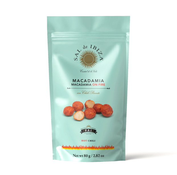 Sal de Ibiza Noix de macadamia pimentées et sdi 80 g