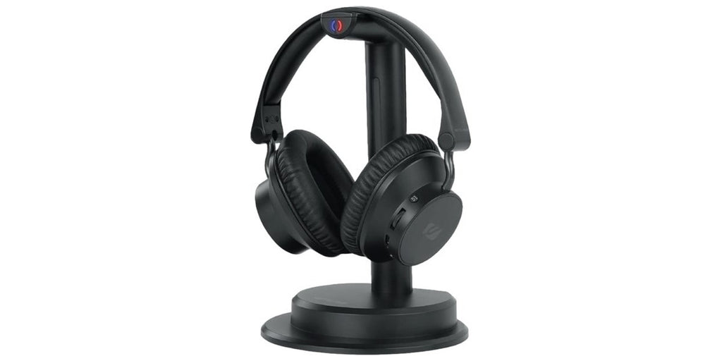 Muse Casque TV Soundcore avec base de charge et émetteur