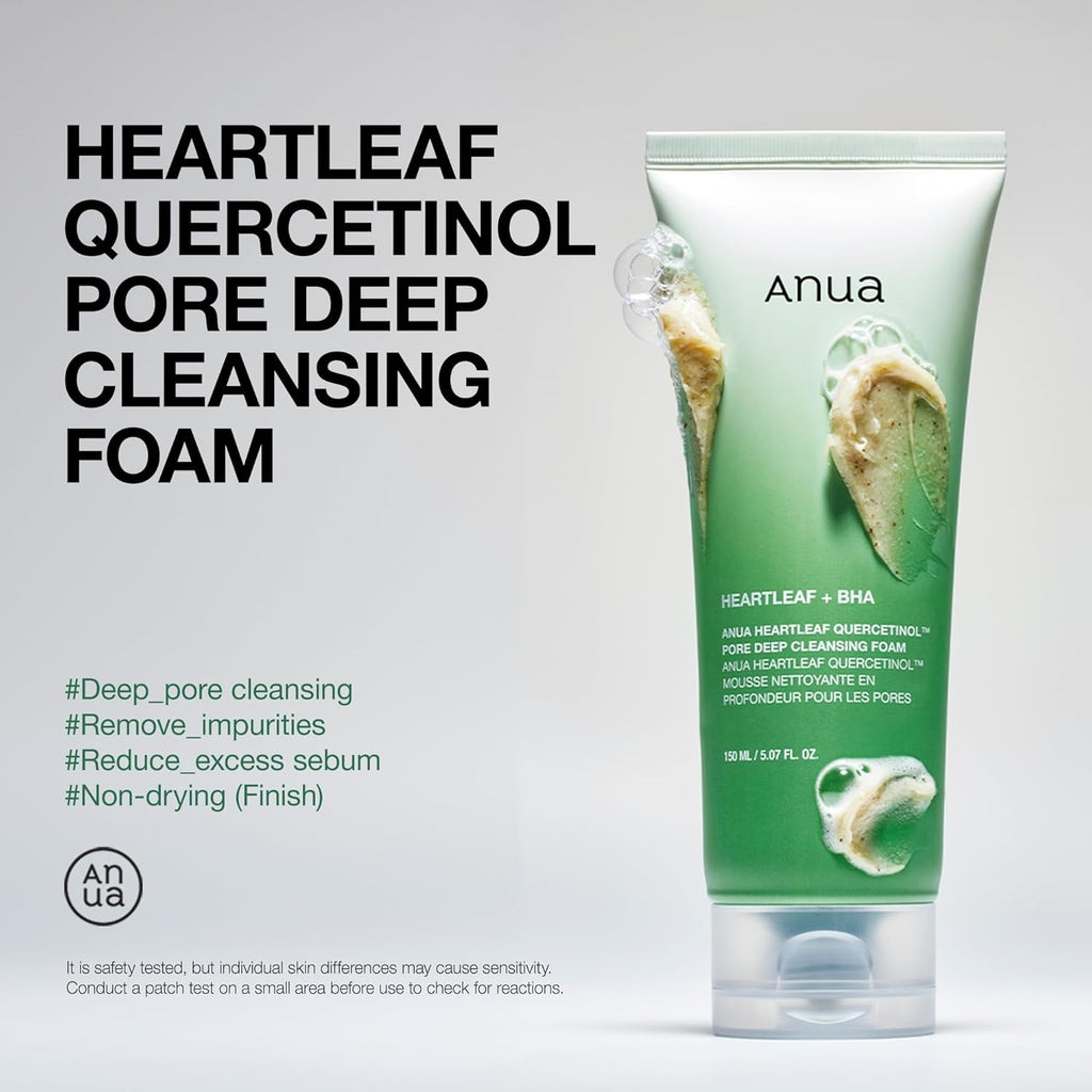 ANUA Heartleaf Quercetinol Mousse Nettoyante Profonde Pores 150ml