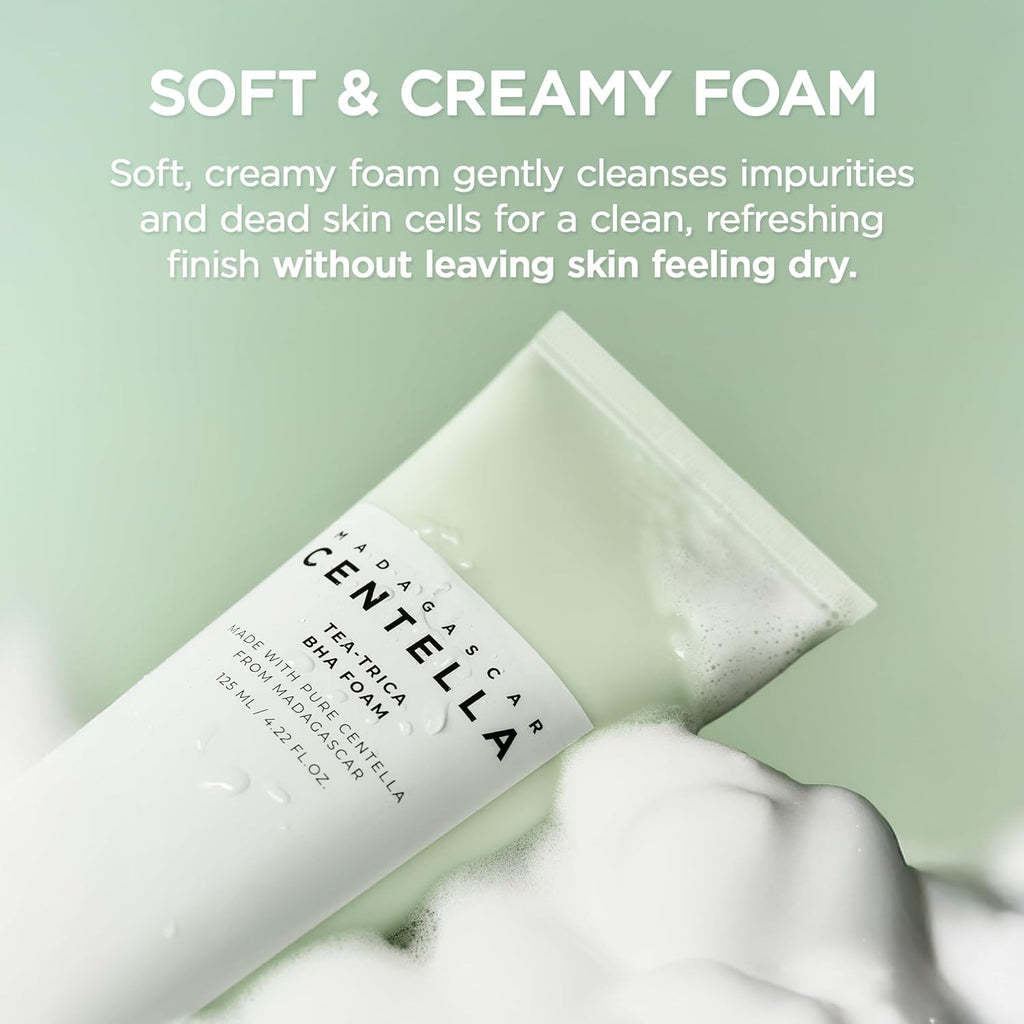 SKIN1004 Mousse nettoyante à l'extrait de Centella asiatica et au BHA 125 ml