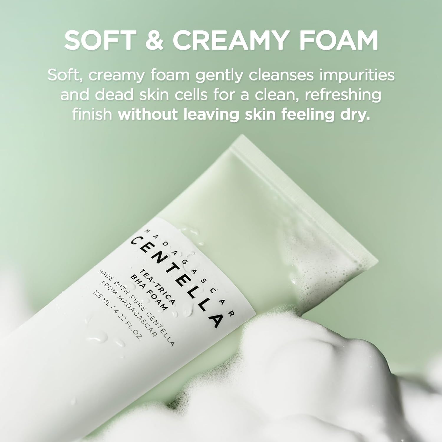 SKIN1004 Mousse nettoyante à l'extrait de Centella asiatica et au BHA 125 ml