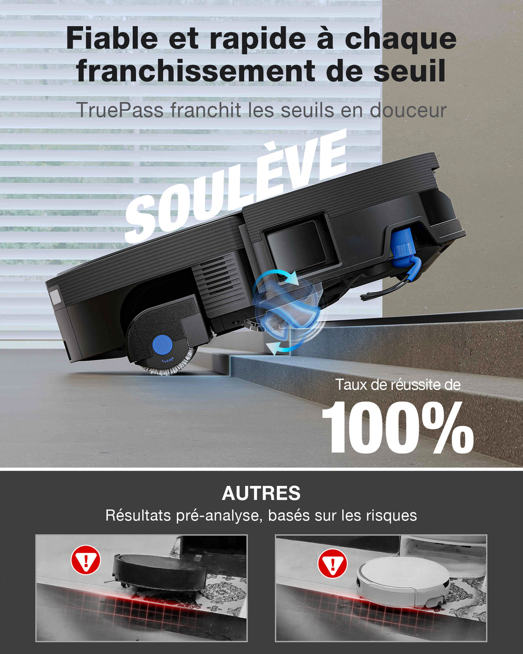 DEEBOT X12 OmniCyclone robot aspirateur et laveur – Station OmniCyclone tout-en-un, FocusJet pour la pré-dissolution des taches, serpillière autonettoyante OZMO ROLLER 3.0