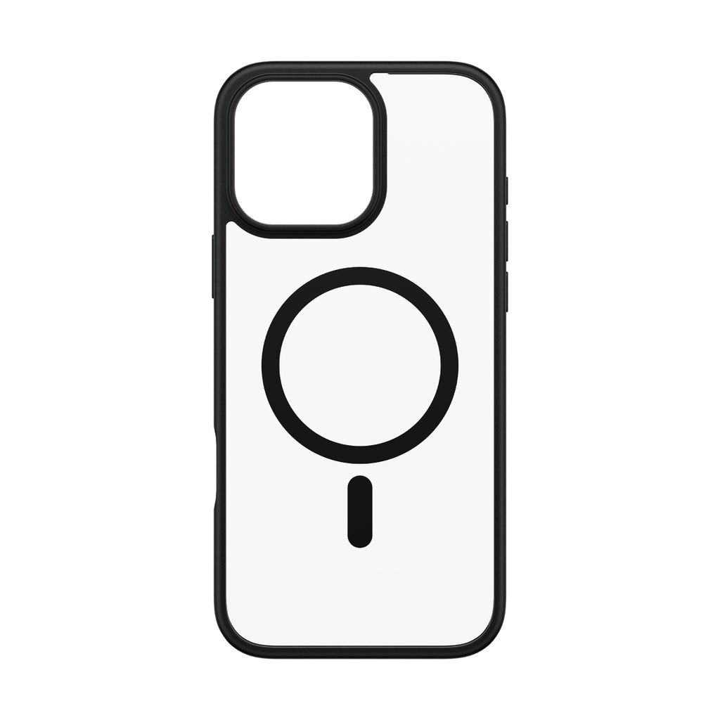 PanzerGlass HardCase Transparent avec MagSafe et Cadre Noir pour iPhone 16 Pro Max