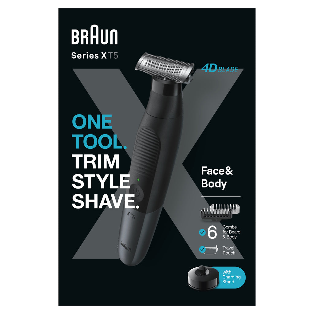 Braun XT5300 Tondeuse Hybride Noir, Batterie NiMH