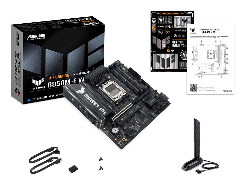 ASUS TUF GAMING B850M-E WIFI Carte Mère AMD B850 Socket AM5 micro ATX