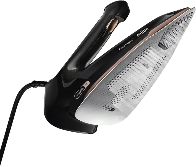 Braun FI 7276 BK FreeStyle 7 Fer à vapeur Noir, Or