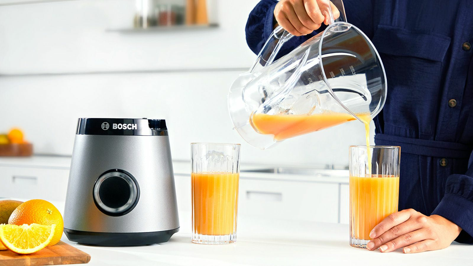 Bosch Bosch Serie 4 MMB6141S blender 1,5 L Mélangeur de table 1200 W Argent