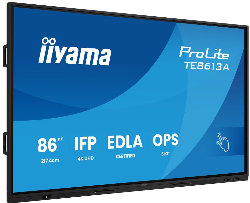 Écran Interactif IFP 86iWIDE 4K UHD 3840 x 2160, Tactile IR PureTouch 40 Points, Certifié Google EDLA