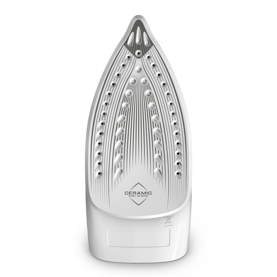 Tefal Virtuo 30 FV2C43E0 fer à repasser Fer à repasser à sec ou à vapeur Semelle en céramique 2000 W Gris, Blanc