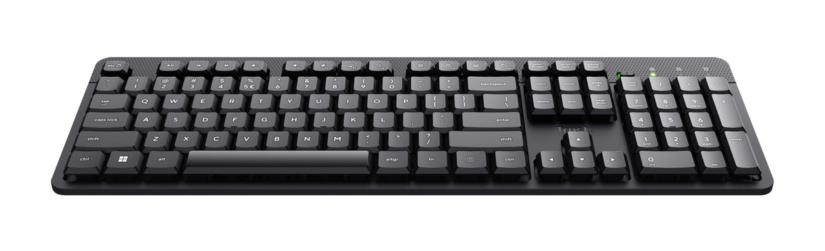Trust Ody II Clavier de Bureau Sans Fil RF, Disposition QWERTZ Allemand, Noir