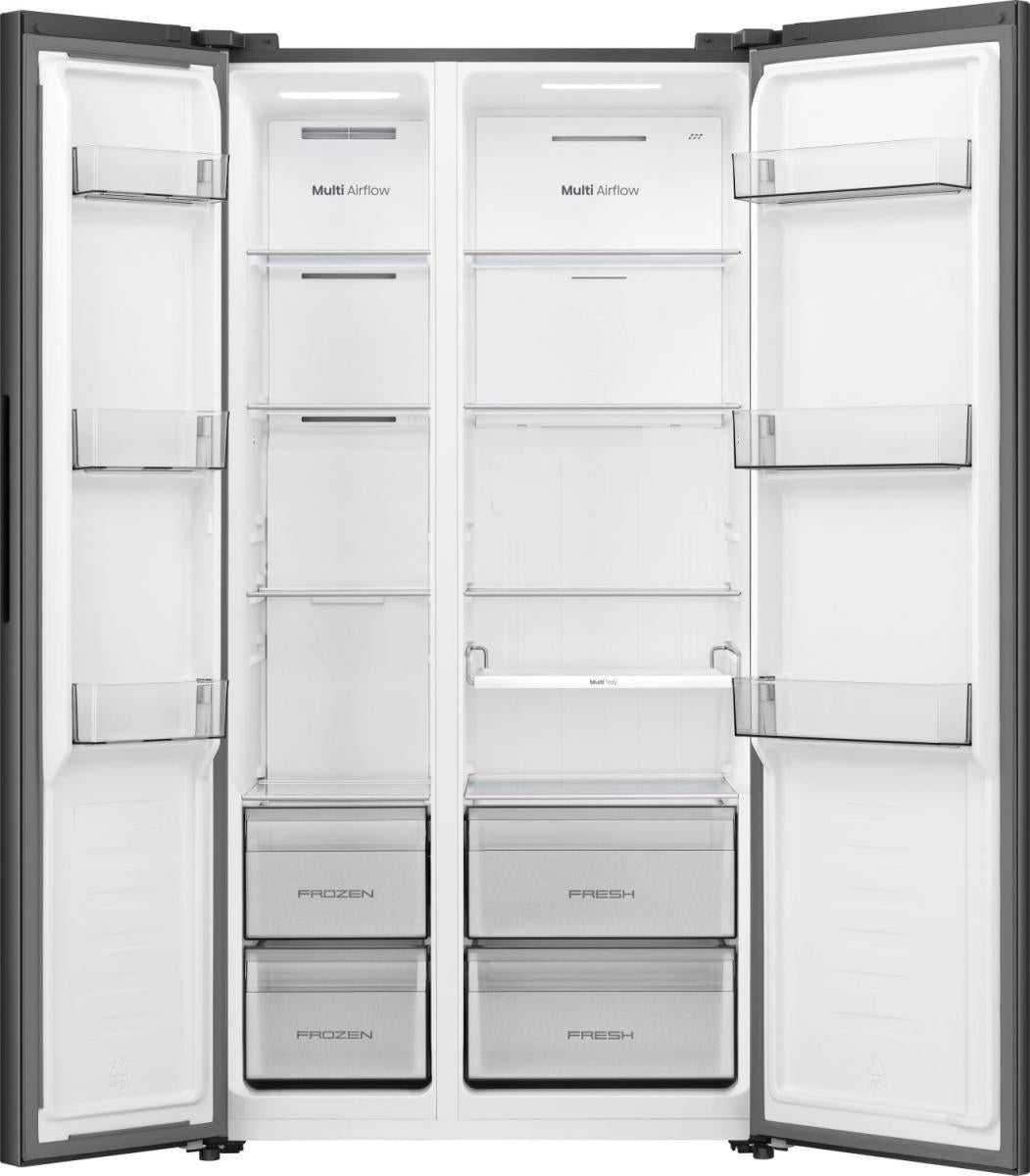 Hisense RS3P558NEFD frigo américain Pose libre 544 L Noir - vue 5