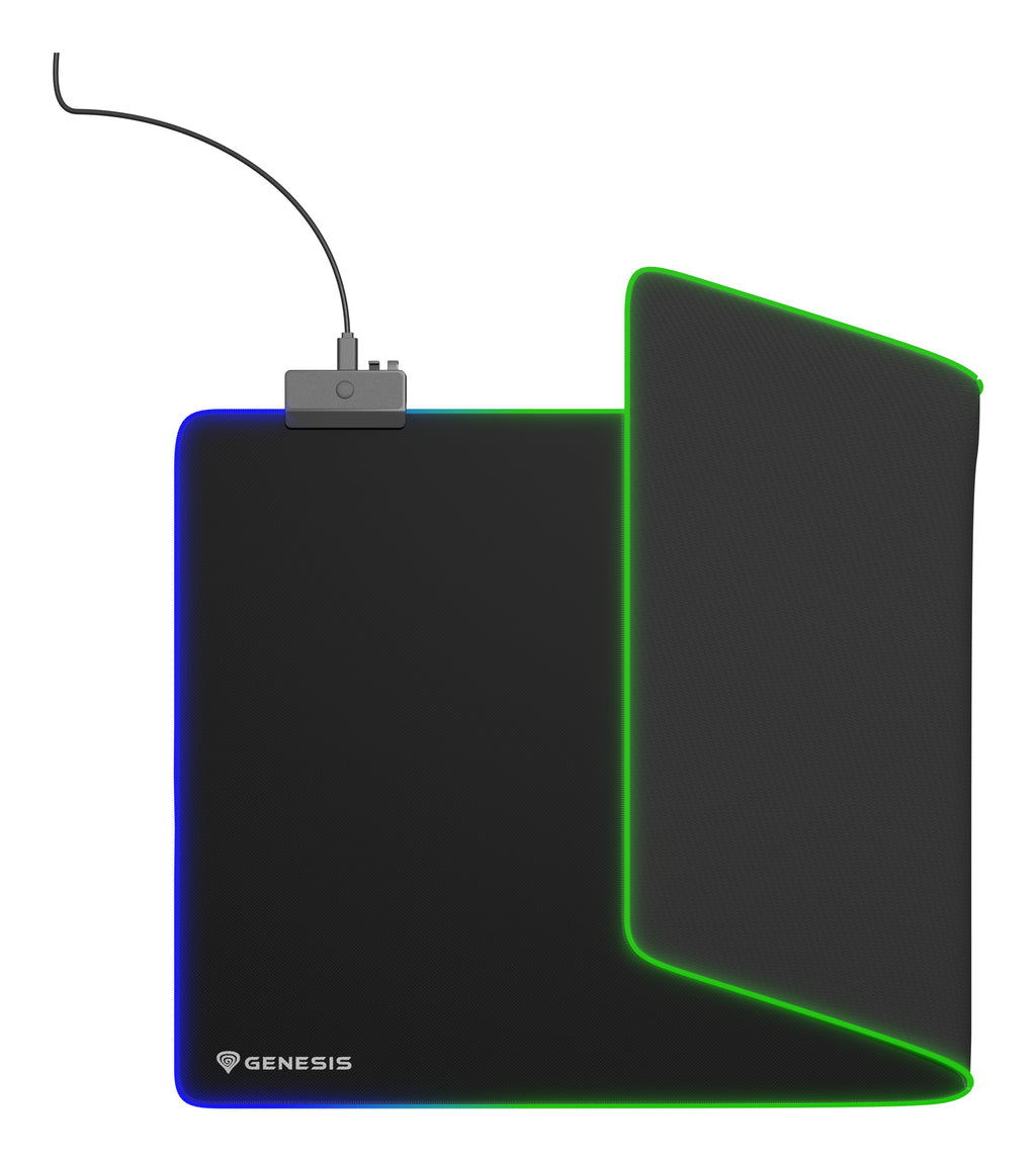 Tapis de souris de jeu Boron 500 XXL RGB, Noir