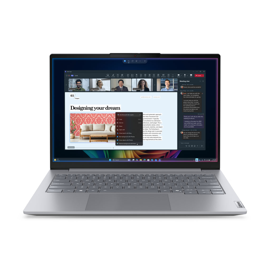 Lenovo ThinkBook 14 G9 IPL Copilot+ PC Intel Core Ultra 5 325 Ordinateur portable 35,6 cm (14") WUXGA 16 Go DDR5-SDRAM 512 Go SSD Wi-Fi 7 (802.11be) Windows 11 Pro Allemand Gris