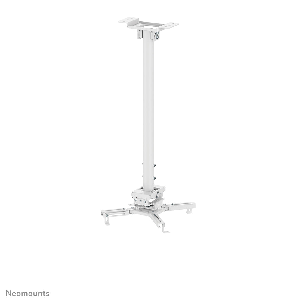 Neomounts Neomounts CL25-550WH1 Support de plafond pour vidéoprojecteur - h74.5-114.5 cm - installation facile - orientable