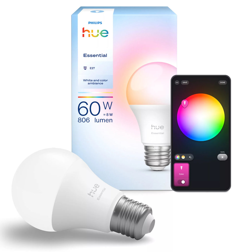 Philips Hue White and Color ambiance A60 - E27 Ampoule connectée Essential - 806 lm - 8 W