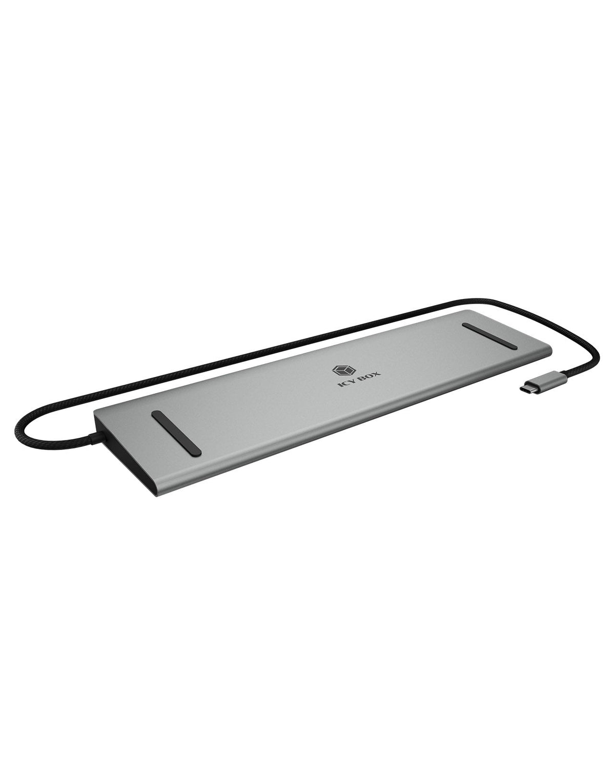 Station d'accueil USB-C IB-DK2106a-CPD, USB 3.2 Gen 1, Power Delivery 100W, Lecteur SD/MicroSD, Ethernet Gigabit, Anthra