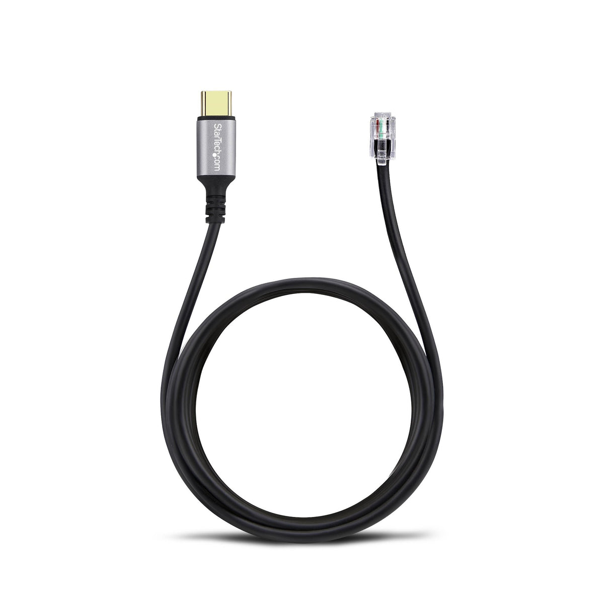 StarTech.com Adaptateur USB-C vers RJ9 pour Combiné Téléphonique et Casque, 1,8m