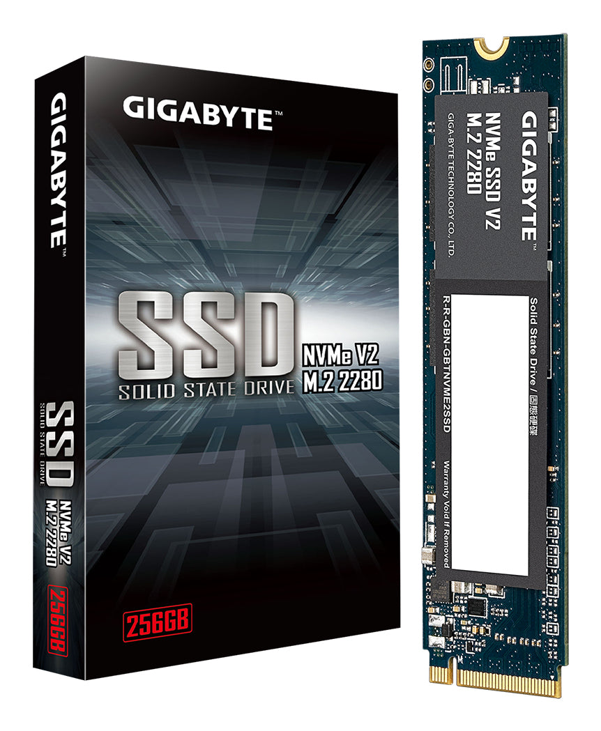 GIGABYTE G3NVMEV2256G disque SSD 256 Go M.2 PCI Express 3.0 NVMe 3D TLC NAND - vue 4