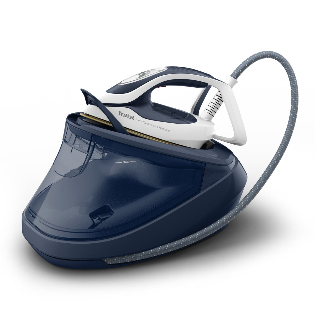 Tefal Pro Express Ultimate II GV9720 1,2 L Durilium Airglide Autoclean Ultra Thin soleplate Bleu, Blanc