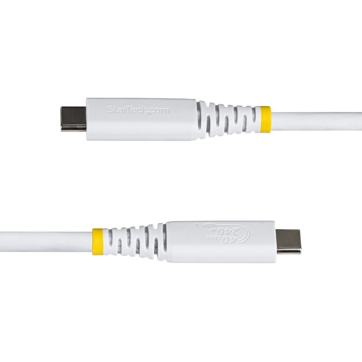 StarTech.com Câble USB4 1m 40 Gbps USB-C Certifié USB-IF 240W PD 8K 60Hz DP2.1 Blanc